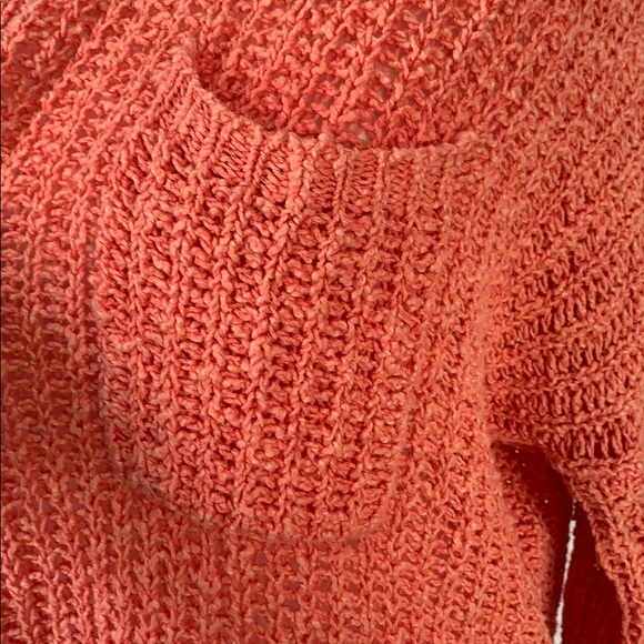 Free People Open Knit Orange Sweater - Picture 2 of 6